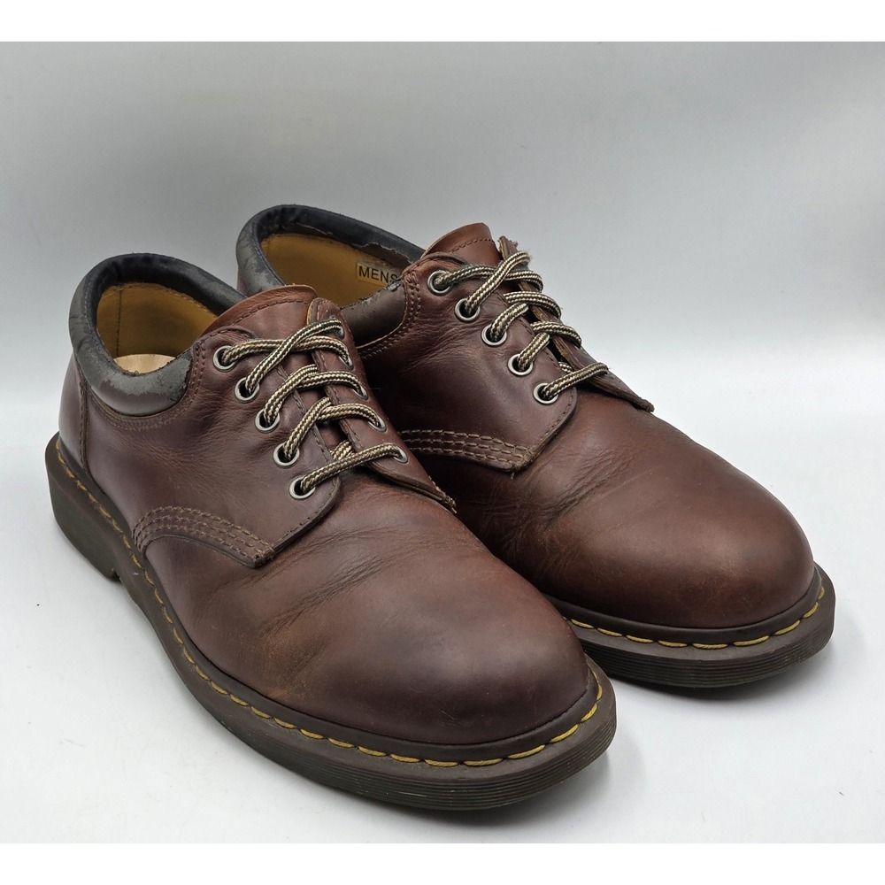 Dr. Martens 8053 11849 Men's 11 Brown Leather 5-Eye Oxford Shoes